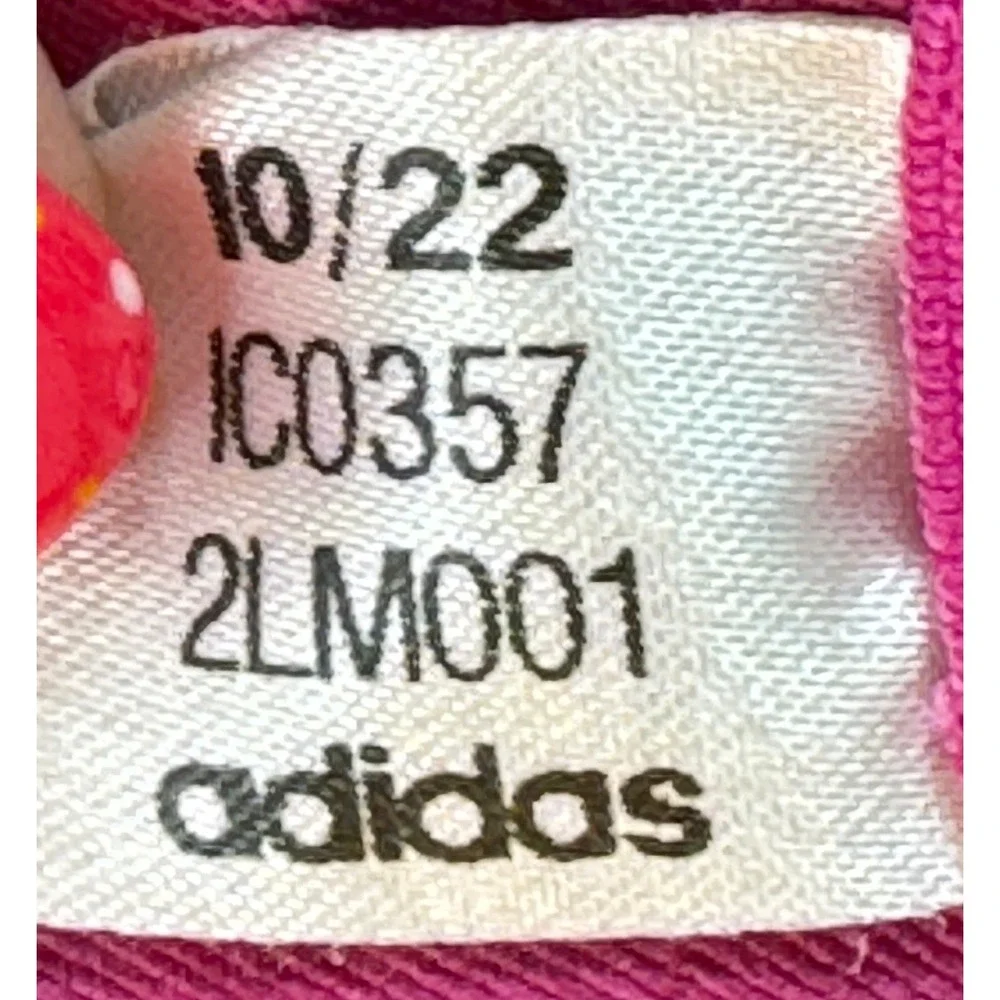 Adidas G TI AOP Tee Girls Size 7-8Y Pink Snakeskin Excellent Slim Fit